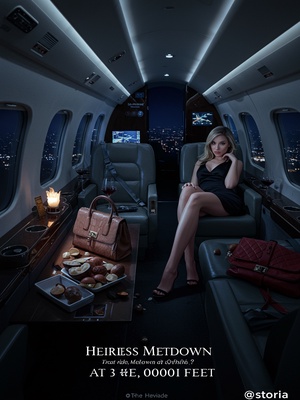 Heiress Meltdown at 30,000 Feet