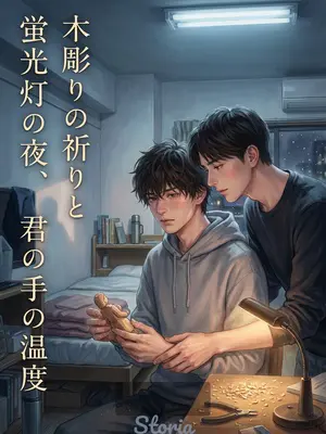 木彫りの祈りと蛍光灯の夜、君の手の温度