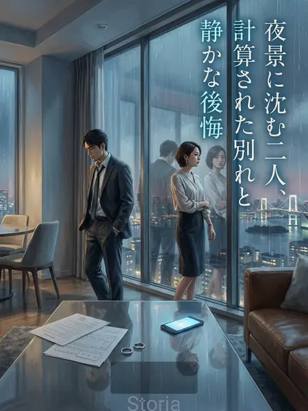 夜景に沈む二人、計算された別れと静かな後悔