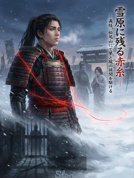 雪原に残る赤糸　――義経、松尾山にて夢と現の狭間を駆ける